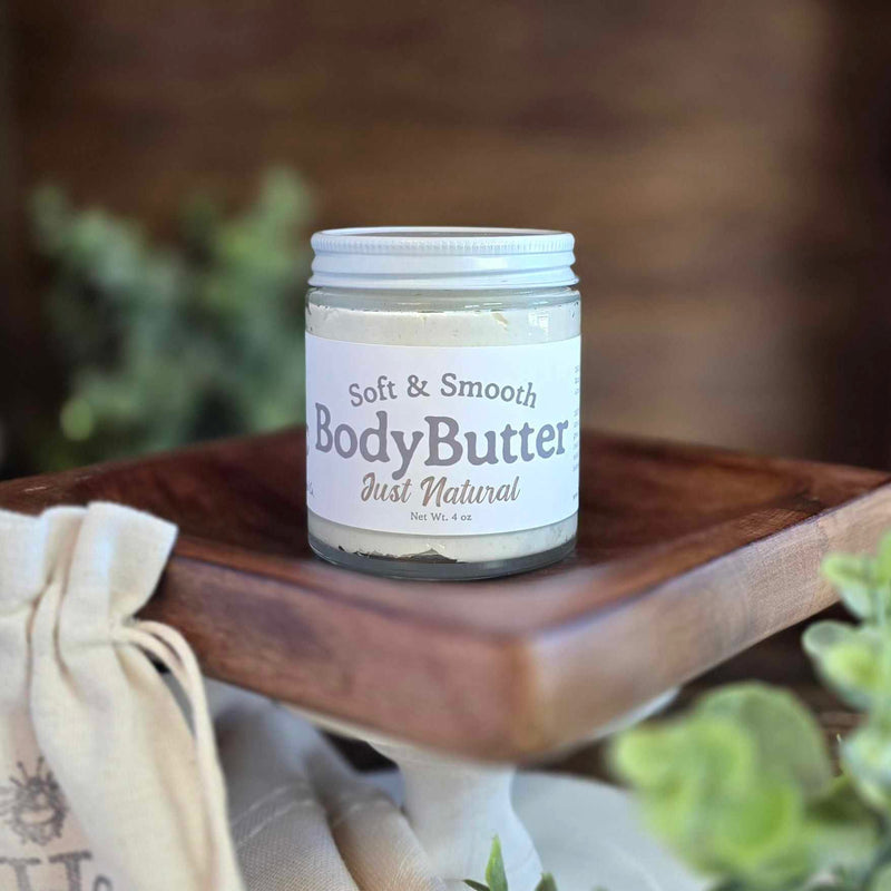 Body Butter: Just Natural (cocoa butter, unscented)