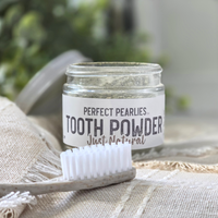 ToothPowder: Just Natural (UNFLAVORED, NO ESSENTIAL OILS)